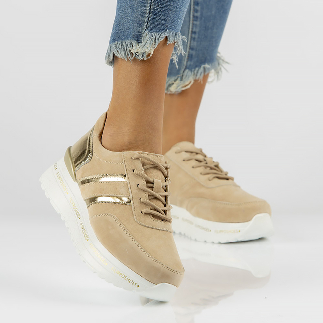 Leather Sneakers Filippo DP3689/22 BE beige