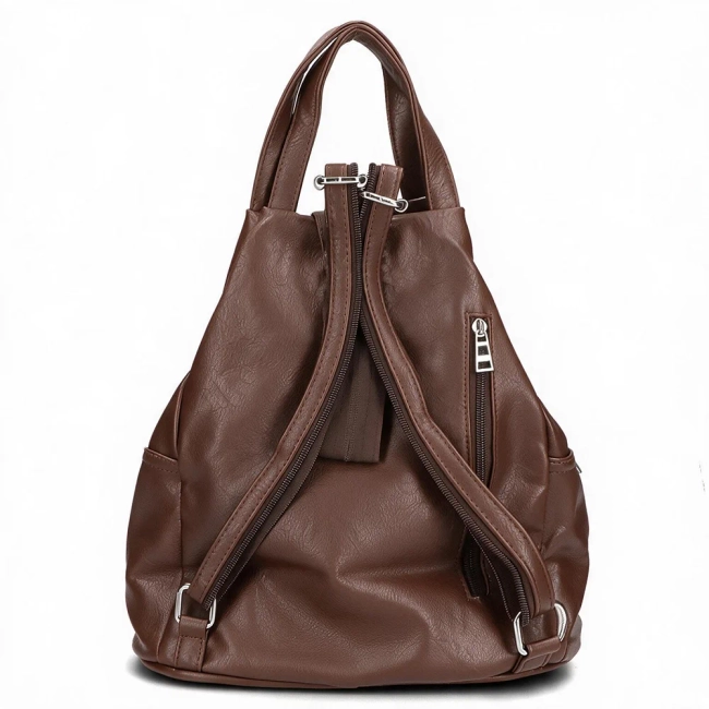 Dark brown backpack Sam