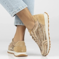 Leather sneakers Filippo DP7720/26 BE beige