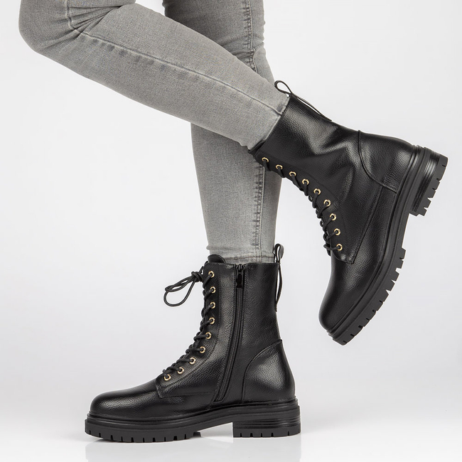 Botki typu workery Filippo DBT3017/21 BK czarne