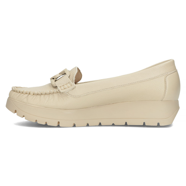 Leather loafers Filippo 10141 beige