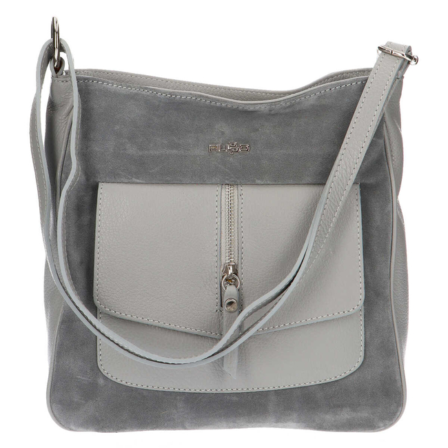 Filippo leather handbag 1923 Grey