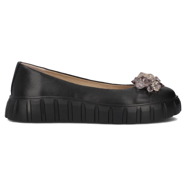 Leather shoes Filippo DP4682/25 BK black