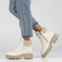 Leather boots Filippo 60374 beige