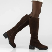 Leather heeled boots Filippo DKZ8215/26 TP dark brown