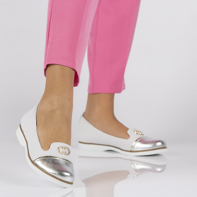 Leather shoes Filippo 150 white