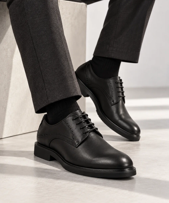 Leather shoes Filippo MP8255/26 BK black