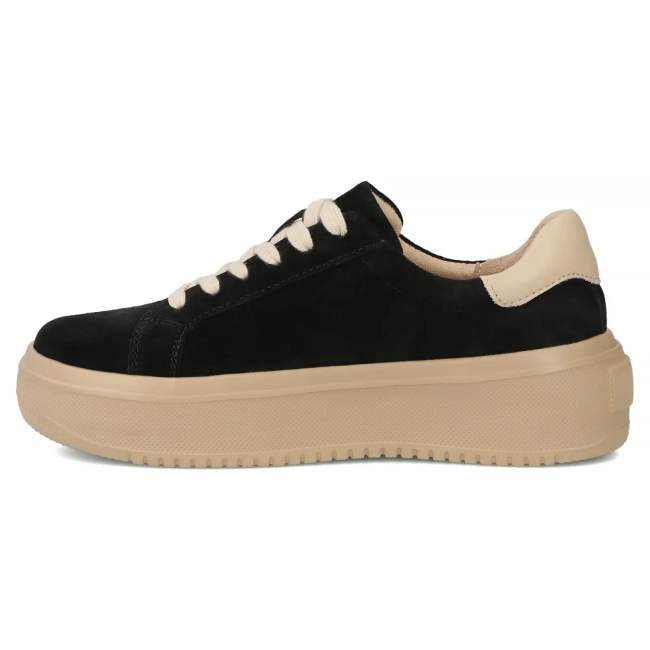 Leather sneakers Filippo DP7173/25 BK black