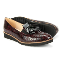 Loafers FILIPPO 2037 BURGUNDY HUSK + BLACK VARNISH 8024726