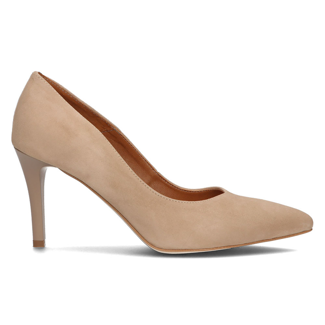 Leather pumps Filippo 2106 beige suede