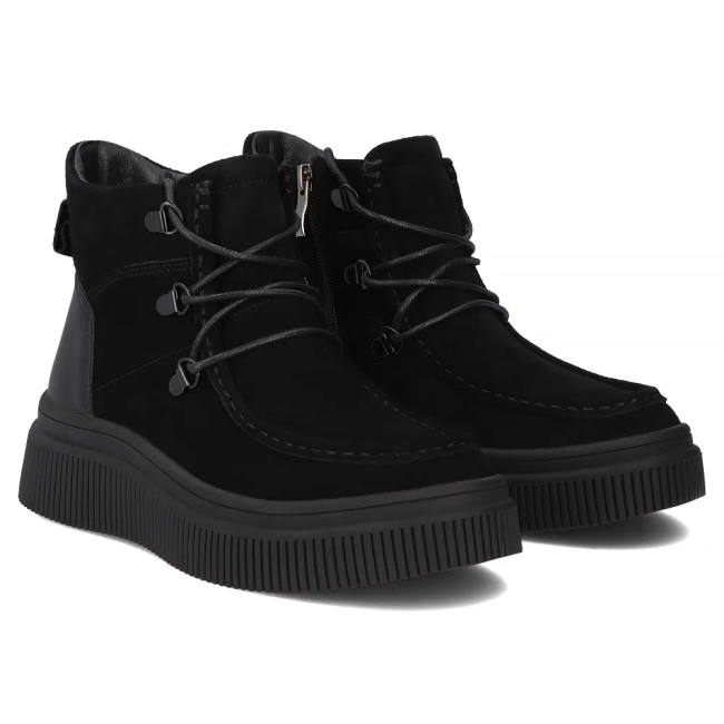 Leather ankle boots Filippo DBT7299/25 BK black