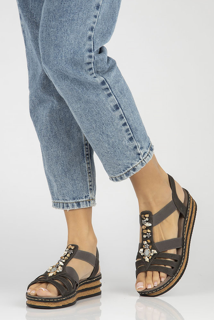 Sandals Rieker 62949-45 grey