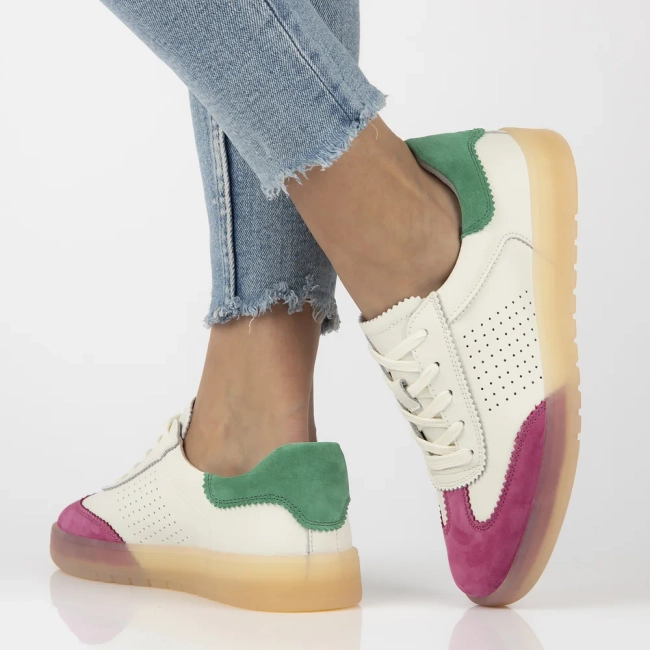 Leather sneakers Filippo DP6745/25 FH GE white pink