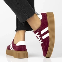 Leather sneakers Filippo DP6776/25 BG maroon