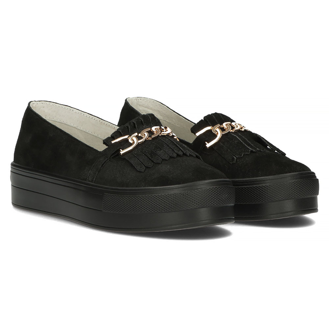 Leather shoes Filippo DP3532/22 BK black