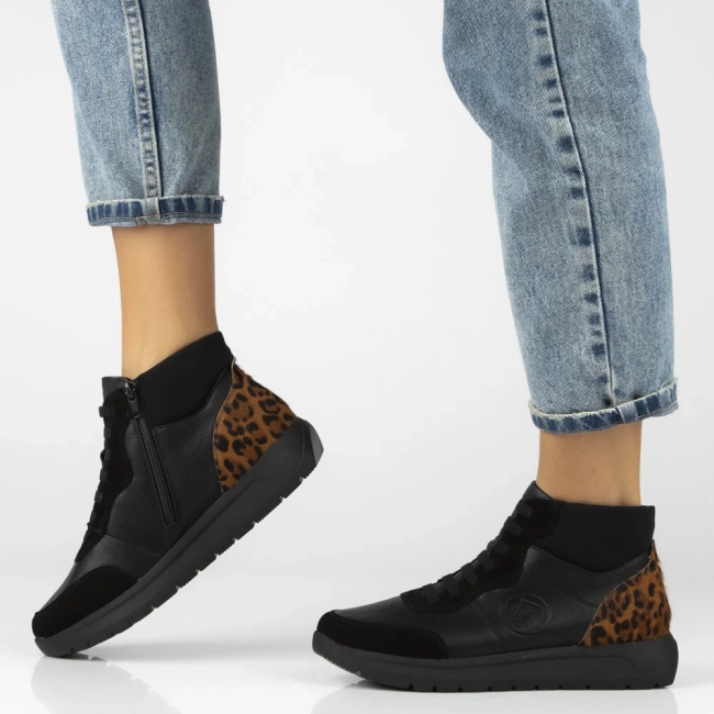 Ankle Boots Remonte leather D2V70-03 Black