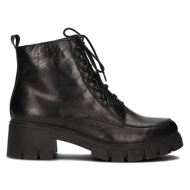 Skórzane botki Simen 4477A czarne