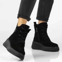 Leather ankle boots Filippo DBT7288/25 BK black