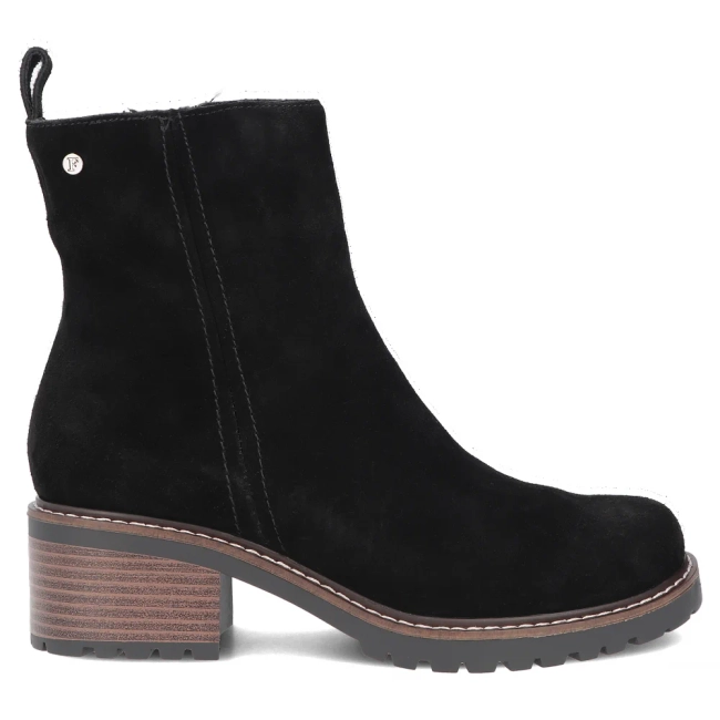 Leather heeled ankle boots Filippo DBT7930/26 BK black