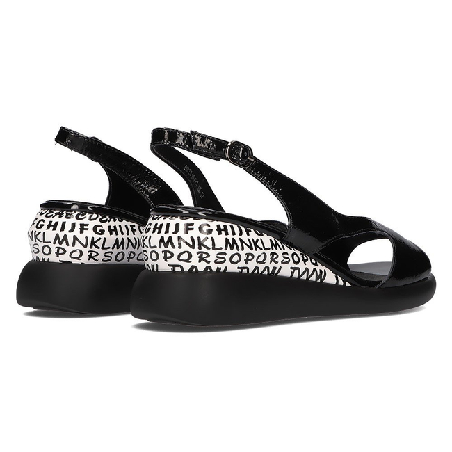Wedge sandals Filippo DS2315/21 BK black