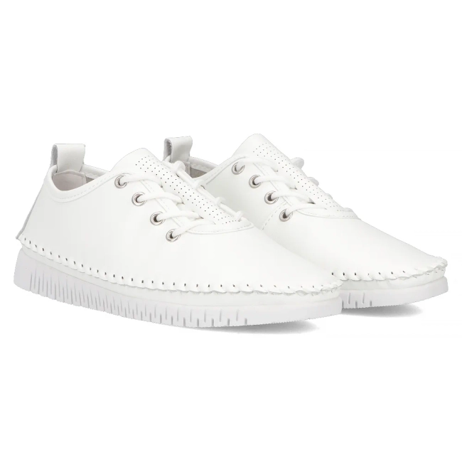 Leather shoes Filippo DP7030/25 WH white