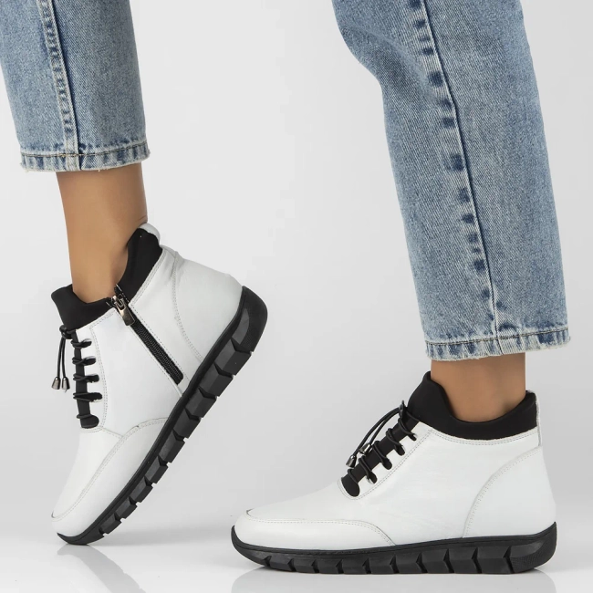 Artiker leather boots 55C0906 white