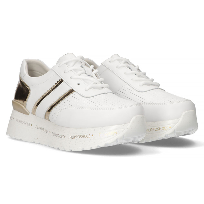 Leather Sneakers Filippo DP368/22 WH white