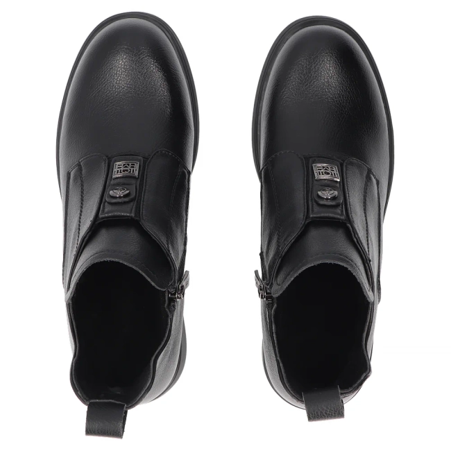 Leather ankle boots Filippo DBT8037/26 BK black