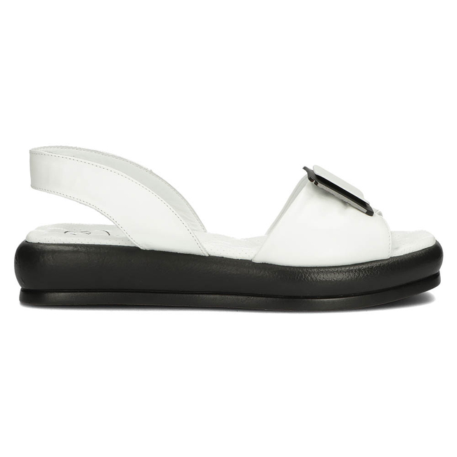 Leather sandals Filippo DS3902/22 BWH white