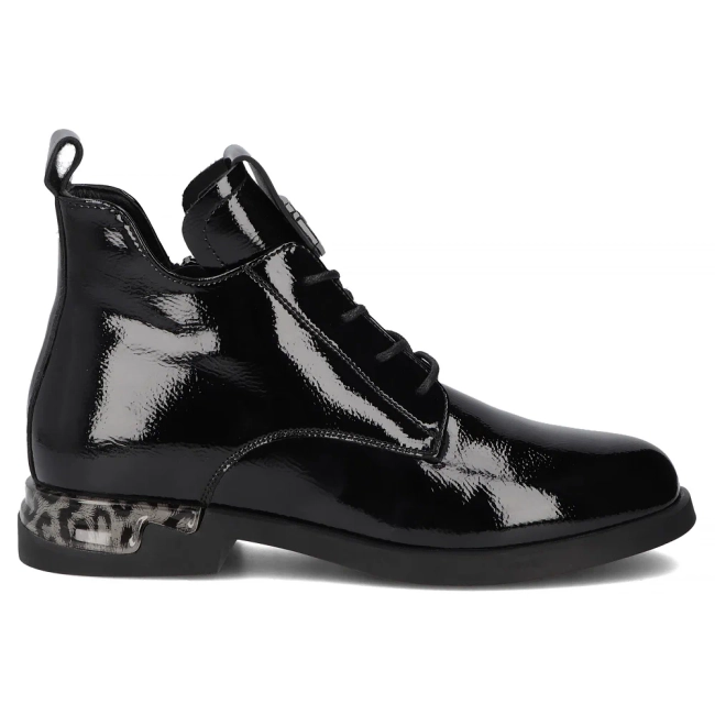 Leather ankle boots Filippo DBT7229/25 BK black