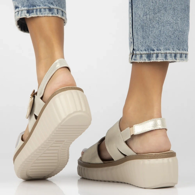 Leather sandals Filippo DS7040/25 GO gold