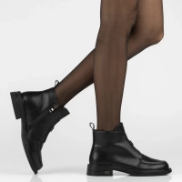 Skórzane botki Filippo DBT8239/26 BK czarne