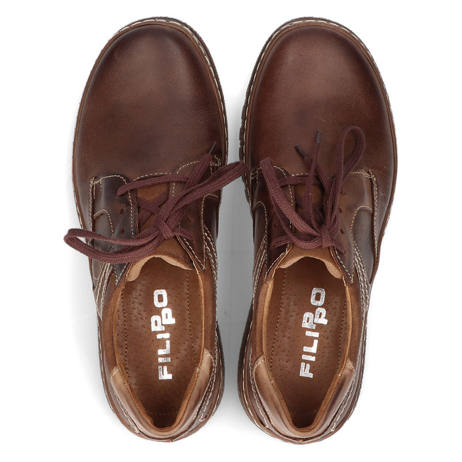 Leather shoes Filippo 835 brown