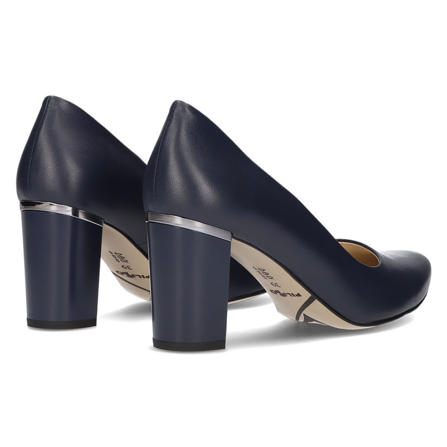 Leather pumps Filippo 2063 Navy