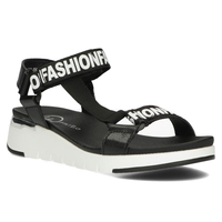 Skórzane sandały Filippo DS2169/22 BK czarne