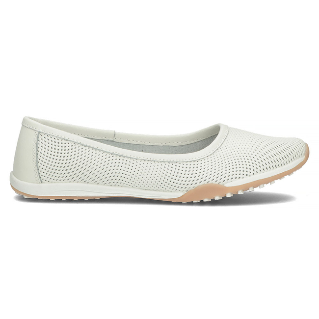 Skórzane półbuty Filippo DP3681/22 WH białe