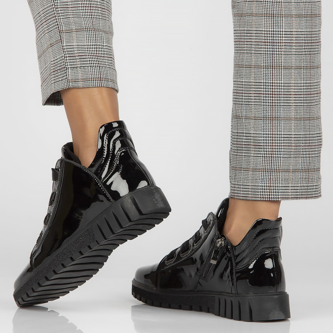 Leather ankle boots Filippo DBT3197/22 BK black