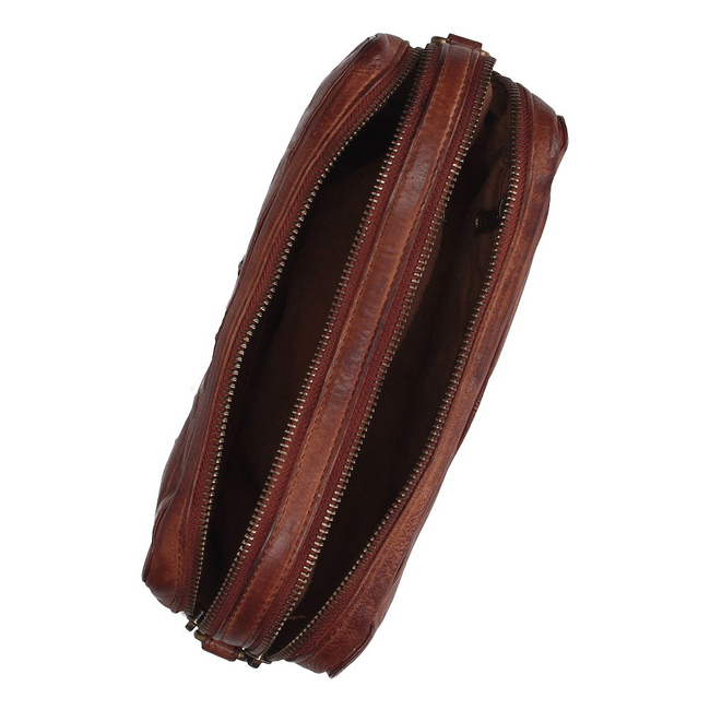 Torebka Toscanio Listonoszka Skórzana 040 ruda