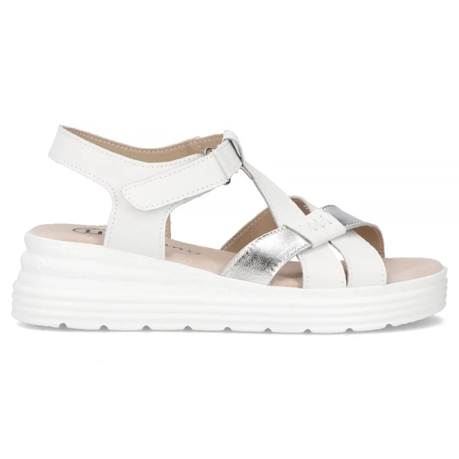 Leather sandals Filippo DS6709/25 WH white