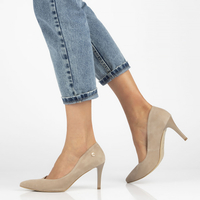 Leather pumps Filippo 2106 beige suede