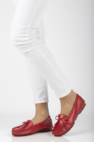 Leather loafers Filippo DP004/21 RD red