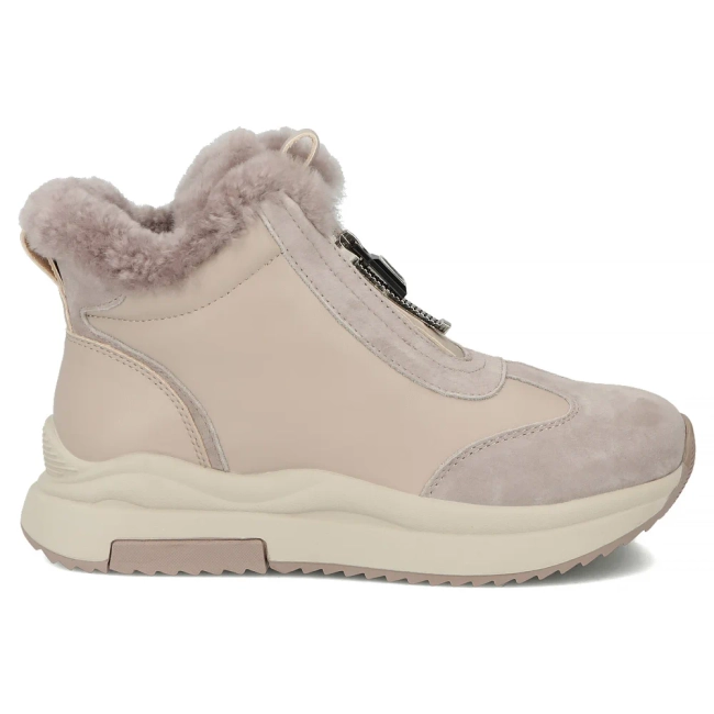 Leather ankle boots Filippo DBT7177/25 BE beige