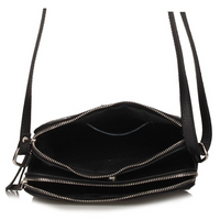 Handbag Toscanio Leather Messenger Bag A242 black