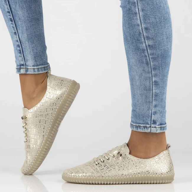 Leather shoes Filippo DP6140/25 GO gold