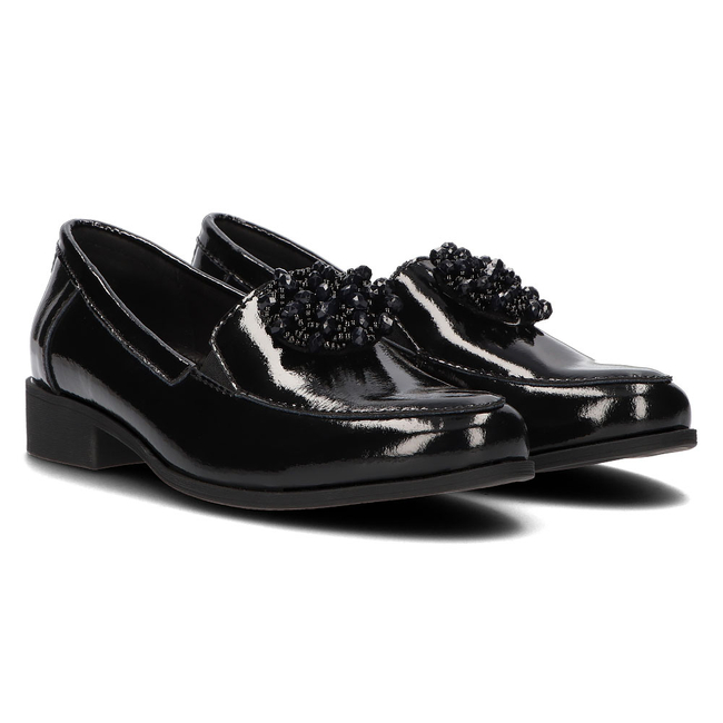 Leather shoes Filippo DP3174/21 BK black