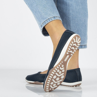 Leather shoes Filippo DP089/21 NV navy blue