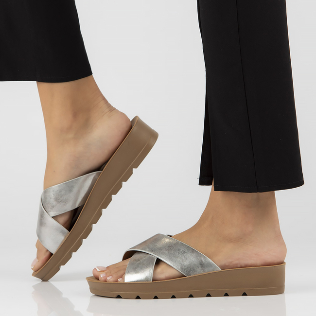 Slippers Filippo DK3611/22 SI silver