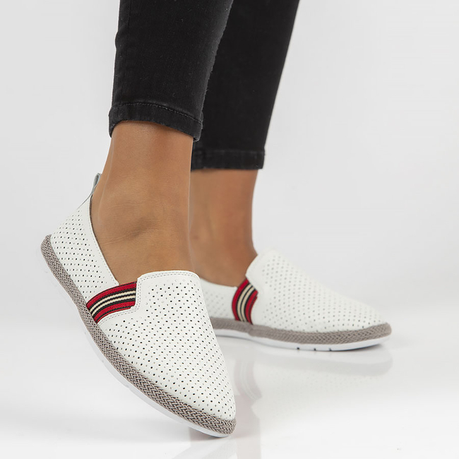 Leather shoes Filippo DP2309/21 WH white