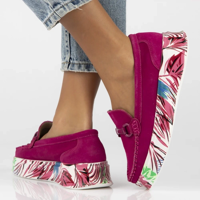 Leather shoes Filippo DP6703/25 FH pink