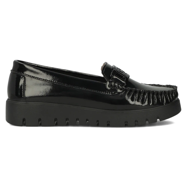 Leather loafers Filippo DP3334/24 BK L black